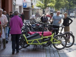 Lastenräder brauchem zum Parken mehr Platz.